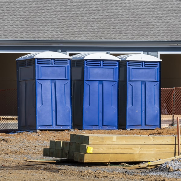 what is the maximum capacity for a single portable restroom in Industry PA